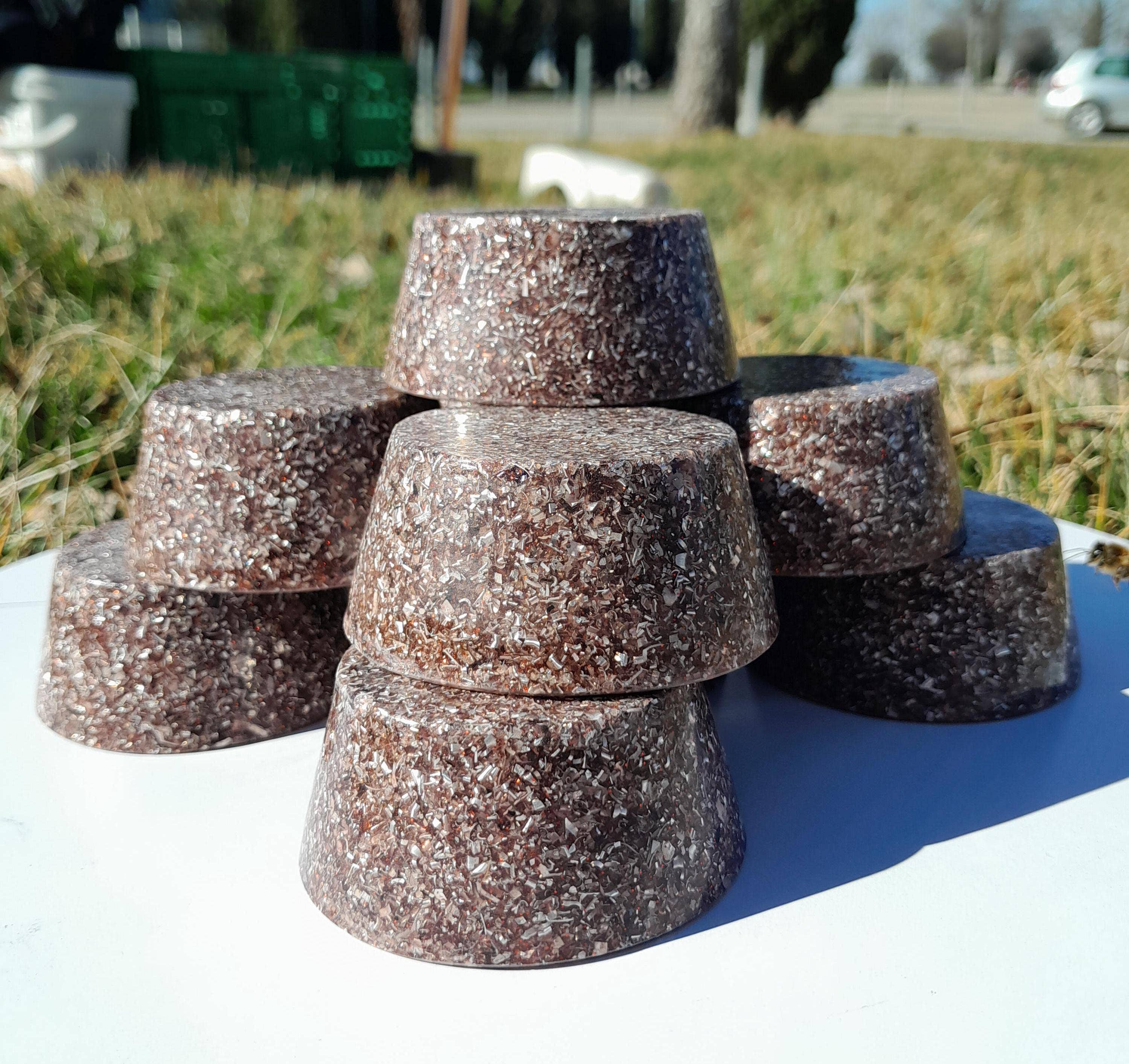 Mundo Orgon - Wholesale Spiritual Stone/Crystal - Orgonitas Tumbatorre Rojas- Savings Packs9