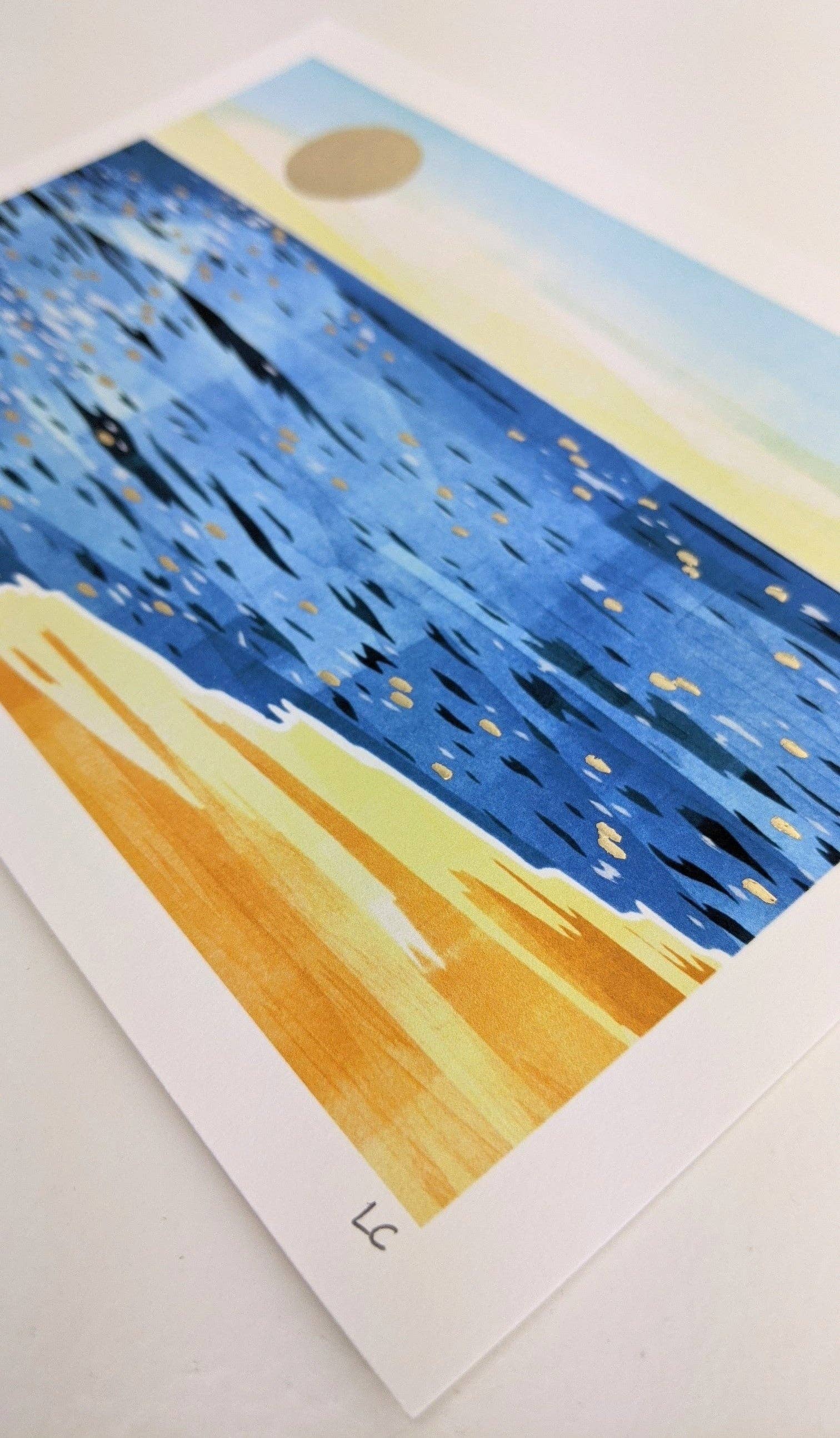 Slow Sunday - Wholesale Art Print - ‘Golden Hour 2’ Beach Scene Fine Art Print7