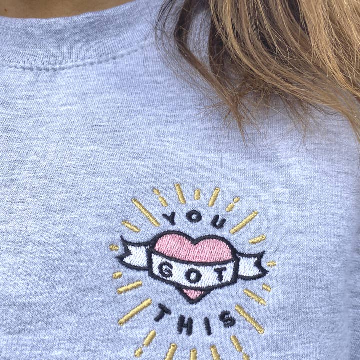 Moletom cinza You Got This por atacado de Percy and Nell Retail Limited