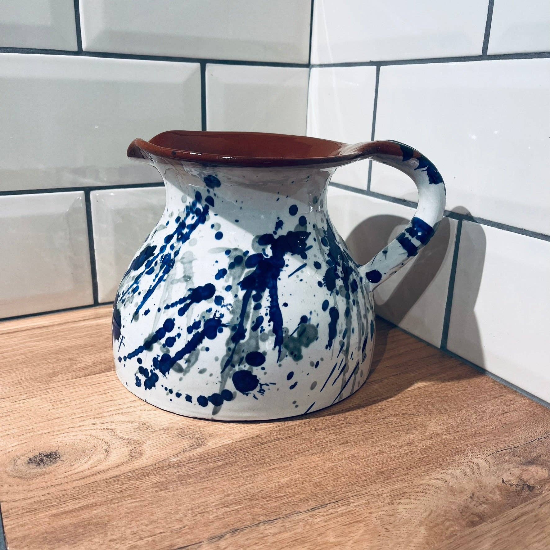 Jarapa – wholesale Pitcher – Hand Painted Jaspe Ceramic Pitcher Jug0