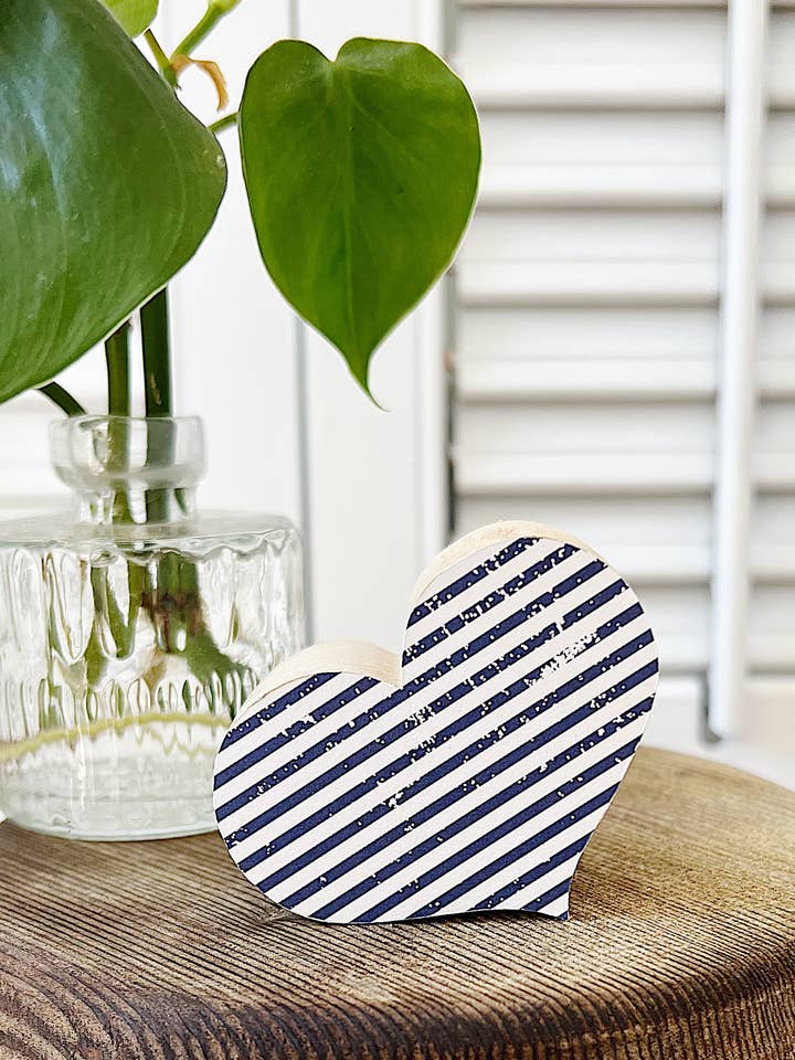 Coração de Riscas 2 1/2” por atacado de Rustic Occasions