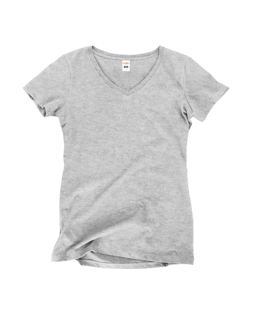 GOEX Apparel - Wholesale T-Shirt - Women's - Ladies Premium Cotton V-Neck Tee5