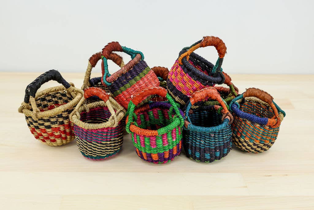 Gitzell FairTrade - Wholesale Basket - Market Basket, Mini 10 Pack