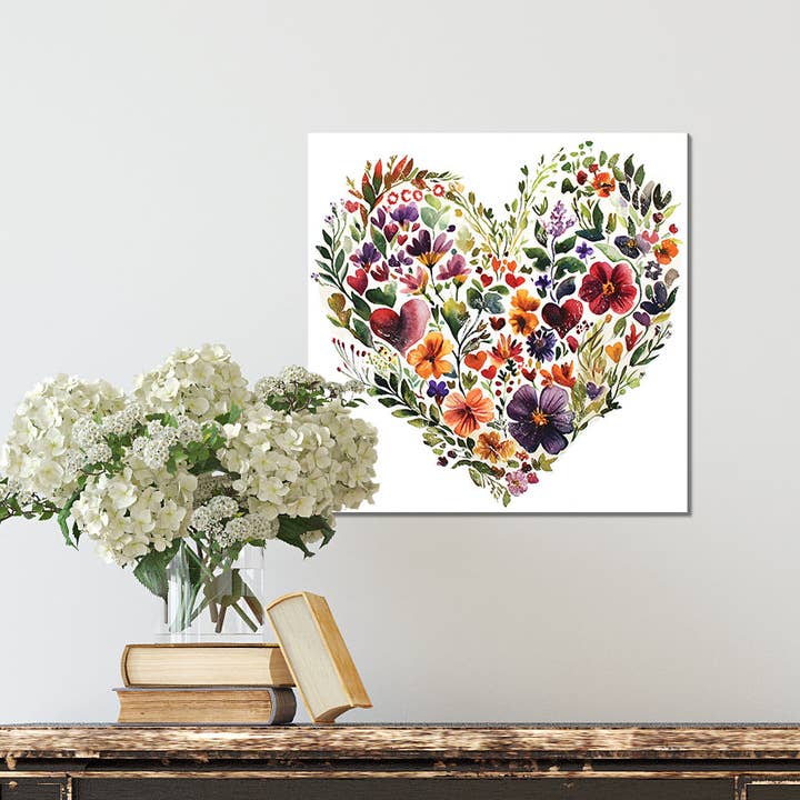 TX USA Corporation - Wholesale Art Print - Valentine Wall Decor | Vintage Valentine’s Canvas | Modern Farmhouse Mantel Entryway Decor | Valentine’s Day Decoration | 3 Sizes