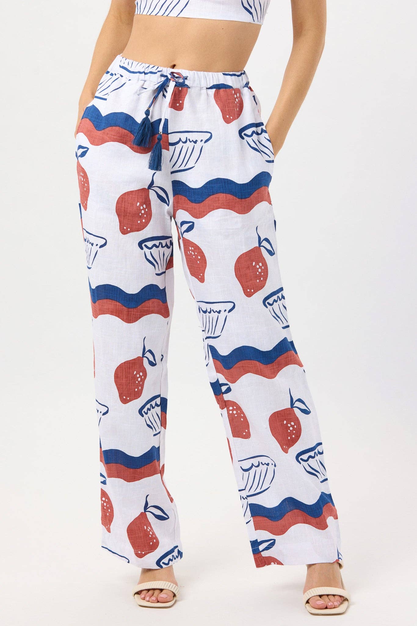 Amalfi Rust Crete Pant for wholesale on Faire4