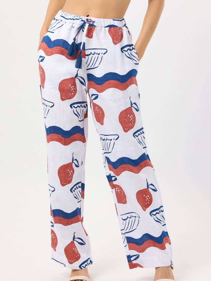 Amalfi Rust Crete Pant for wholesale on Faire4