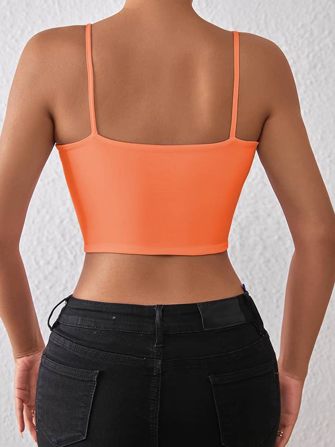 UNISHE - Wholesale Tank top – Women′s - Spring Summer Plain Slip Crop Tank Top ZK139020