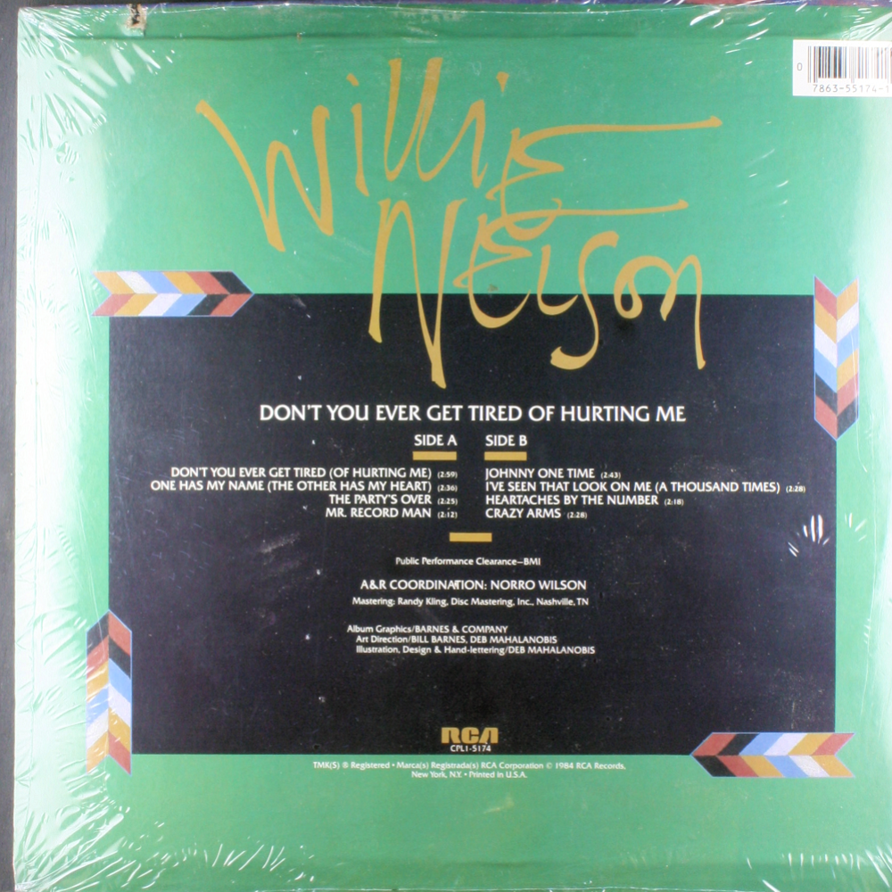 Square Deal Recordings & Supplies – wholesale Music CD/Vinyl – Vinyl - Sealed 12" LP - Nelson, Willie - Don't You Ever...1