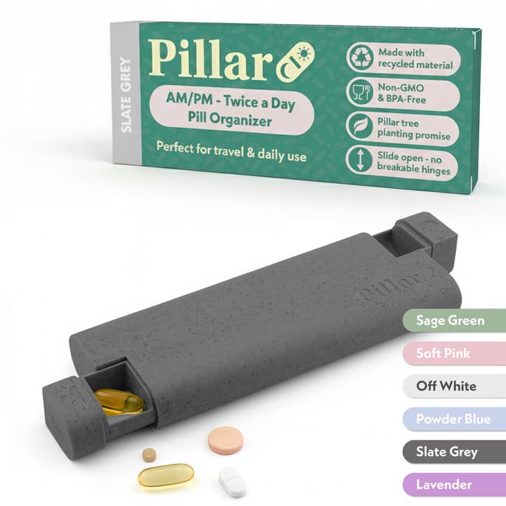 Sequence - Wholesale Pill Organizer - Pillar AM/PM - Twice a Day - 7-Day Pill Organiser4