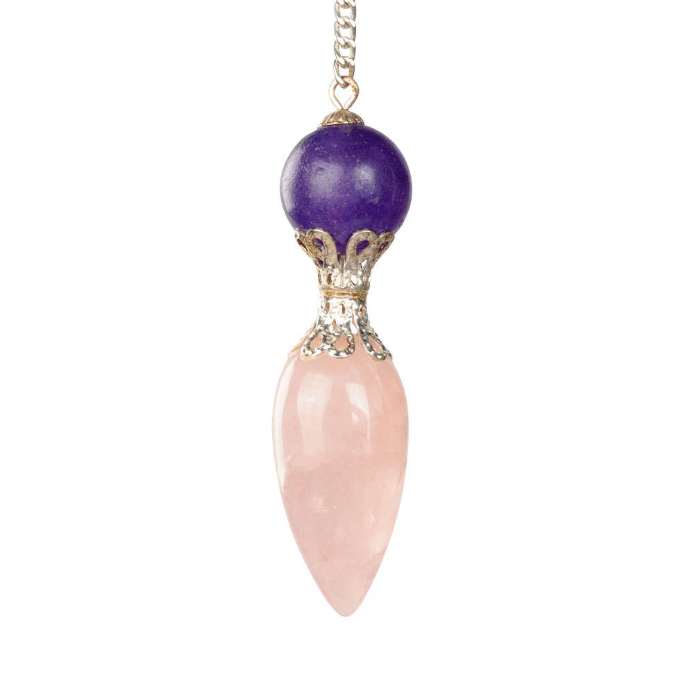 Benjamin International - Vente Accessoire de méditation - Pendule en quartz rose avec améthyste0