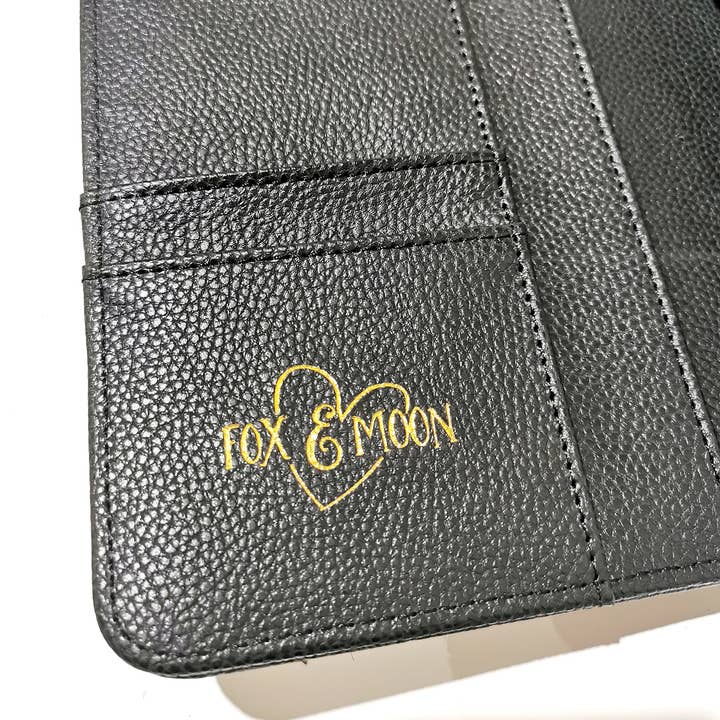 Fox & Moon – wholesale Planner – Black Quilted Personal Planner2