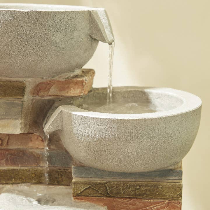 Import Corner - Wholesale Outdoor Ornament/Decor - A-40495: POLYSTONE WALL FOUNTAIN 10"W,16"H6