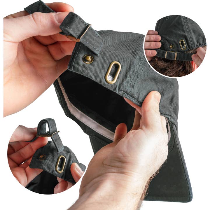 Pavilion - Wholesale Baseball Cap - Men's - Dad - Dark Gray Washed Cotton Twill Hat9