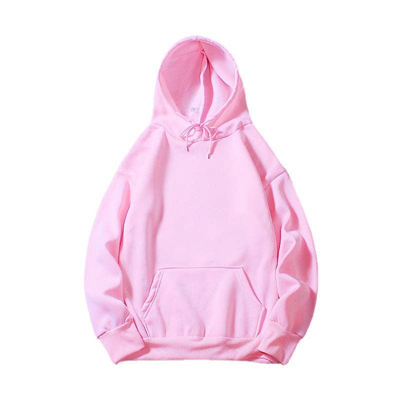 Sweetkama - Wholesale Hoodie - Women's - Ladies Solid Color Drawstring Hood Hoodie SKT00217