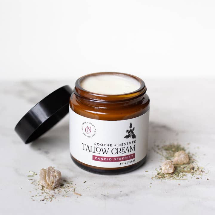 Candid Naturals - Wholesale Body Cream/Lotion - Candid Serenity Tallow Cream | Soothe + Restore