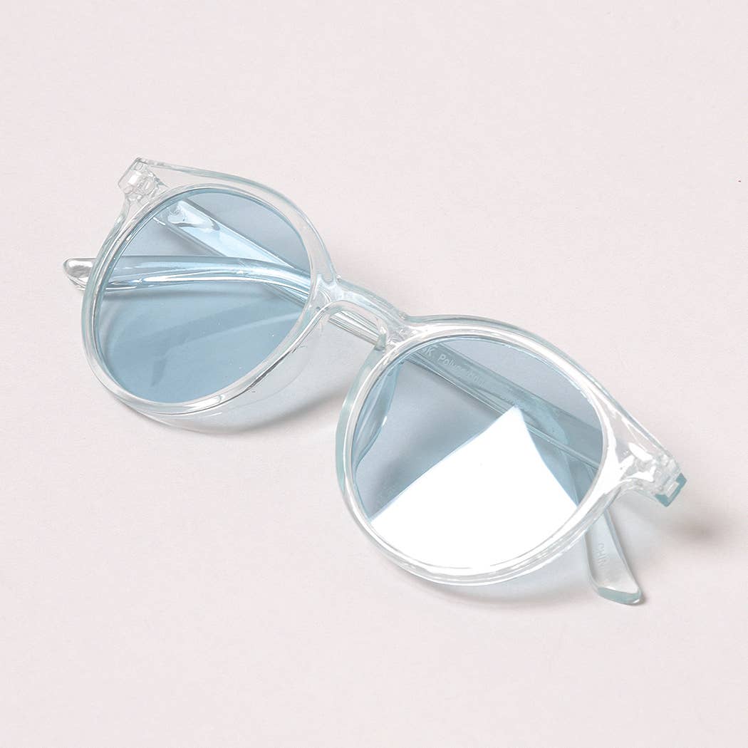 12 COULEURS ASSORTIES Lunettes de soleil rondes teintées audacieuses pour enfants en vente sur Faire10