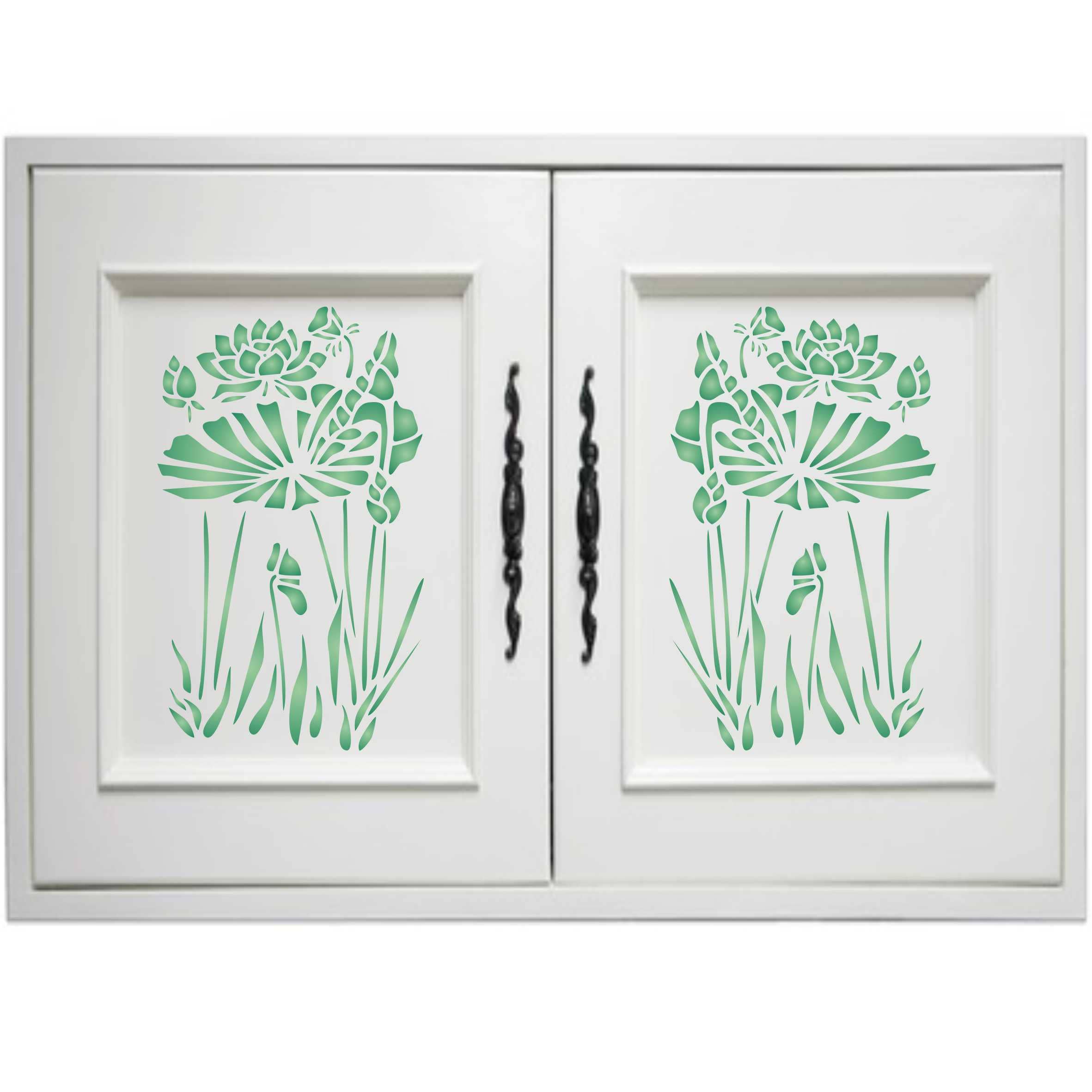 Craft Kreatively - Wholesale Stencil/Craft Die - Water Plants Stencil | Reuseable | Mylar | 1 size2