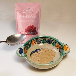 Zakia's Morocco - Wholesale Skincare Face Mask - Organic Moroccan Ghassoul "Rhassoul" Clay Face and Hair Mask - Rose - 8 oz.5