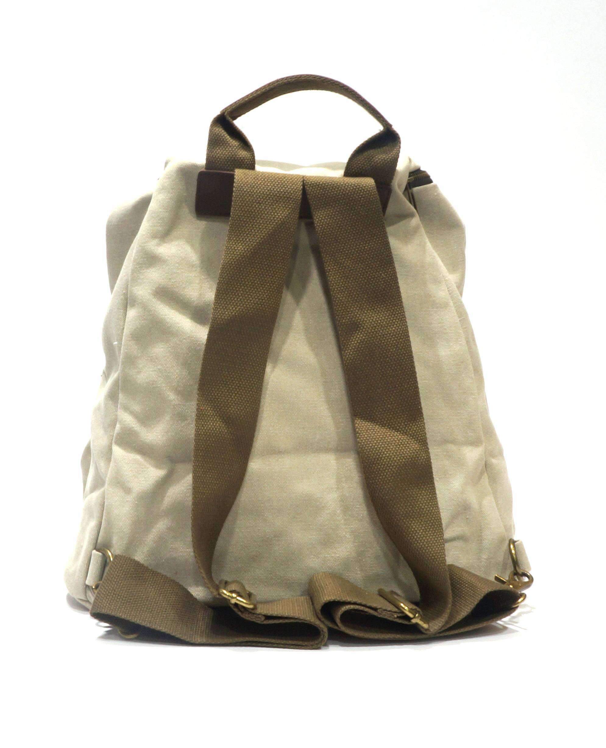 ZEDE PARIS - Wholesale Backpack - Women's - SAINT-PAUL - Canvas and leather backpack63