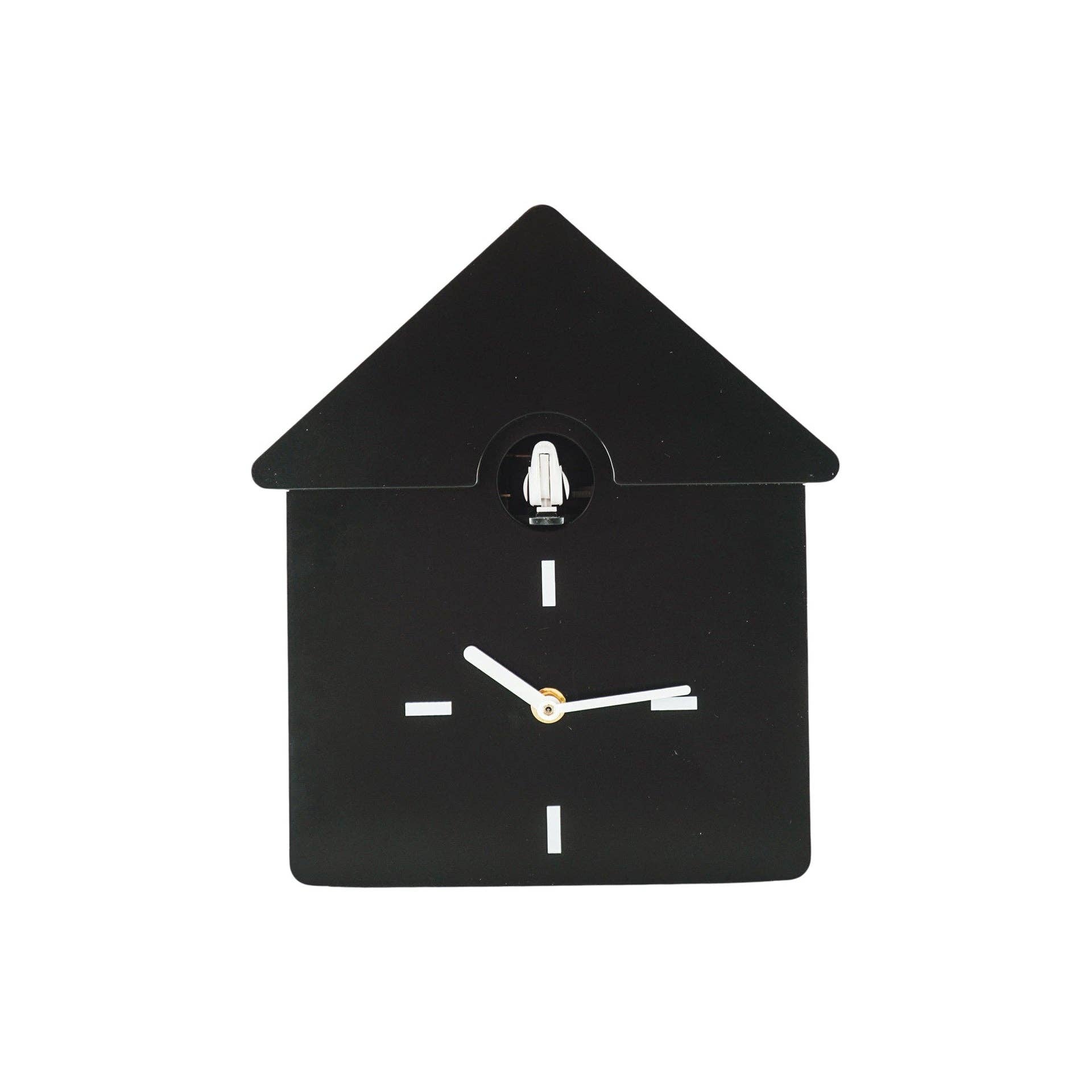 Housevitamin bv - Wholesale Wall Clock - Clock- Wall Clock Cuckoo- Black - 24x27x9cm7