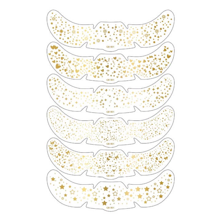 ACCITY - Wholesale Temporary Tattoo - Metallic Freckle Tattoos – Gold & Silver Party_CWMM82293