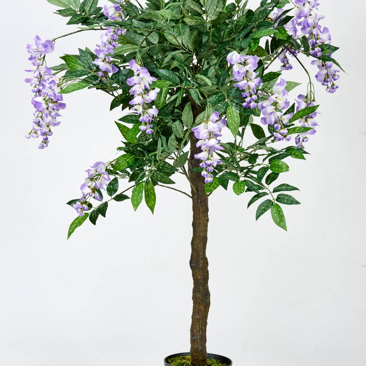 WORTH IMPORTS - Wholesale Artificial Plant - 48" Artificial Wisteria Tree With Moss In Black Pot0