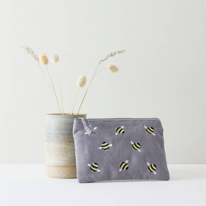 Bee Münzbörse - Grau für den Großhandel von Just Trade UK