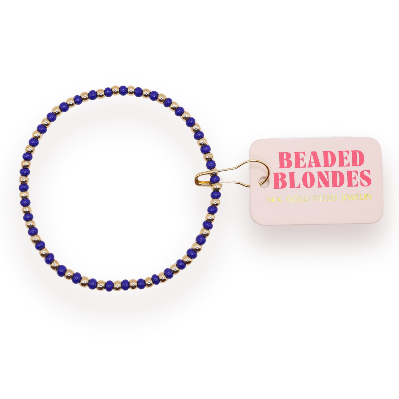 Beaded Blondes – wholesale Beaded bracelet – Demi Bracelet in Cobalt Blue0