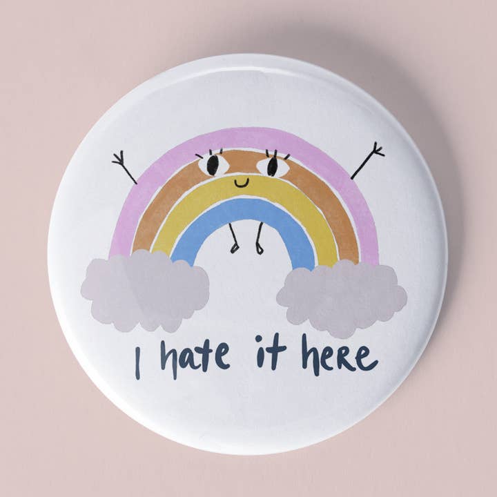 Hatar det här glas magnet för wholesale av Ashley Frye Studio