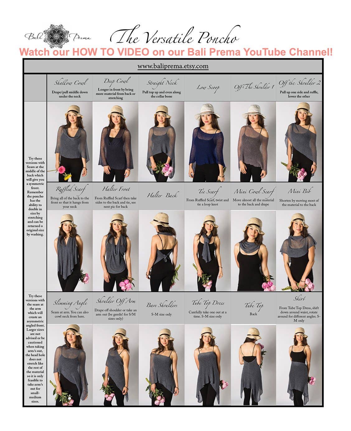 Bali Prema - Wholesale Poncho - Women's - Summer Knit Poncho Shawl- Boho Beach Cover for Dress in Denim Blue6