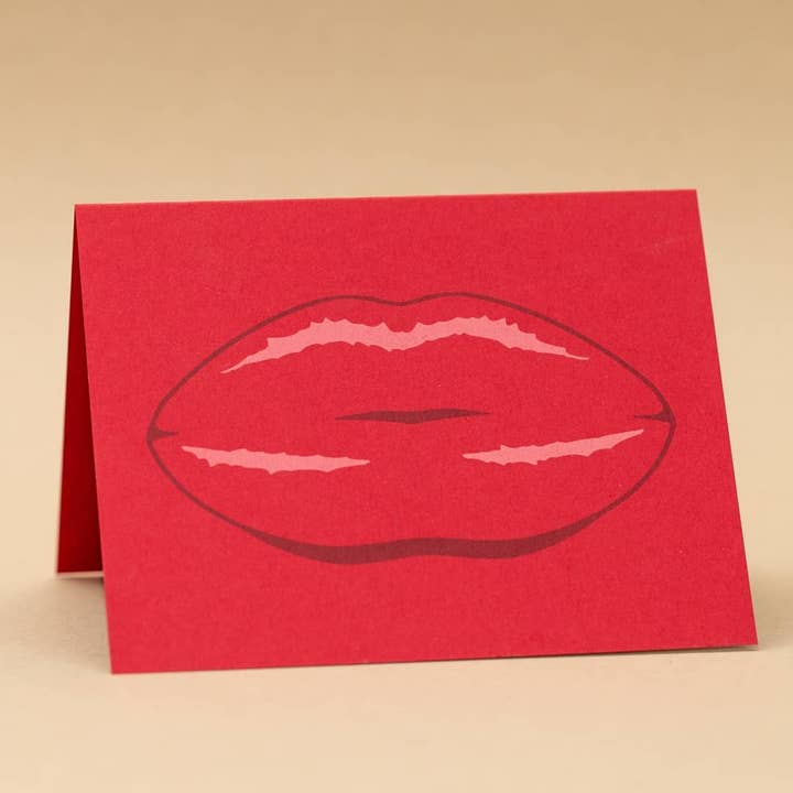 Kiss This Greeting Card for wholesale by Not That Goods