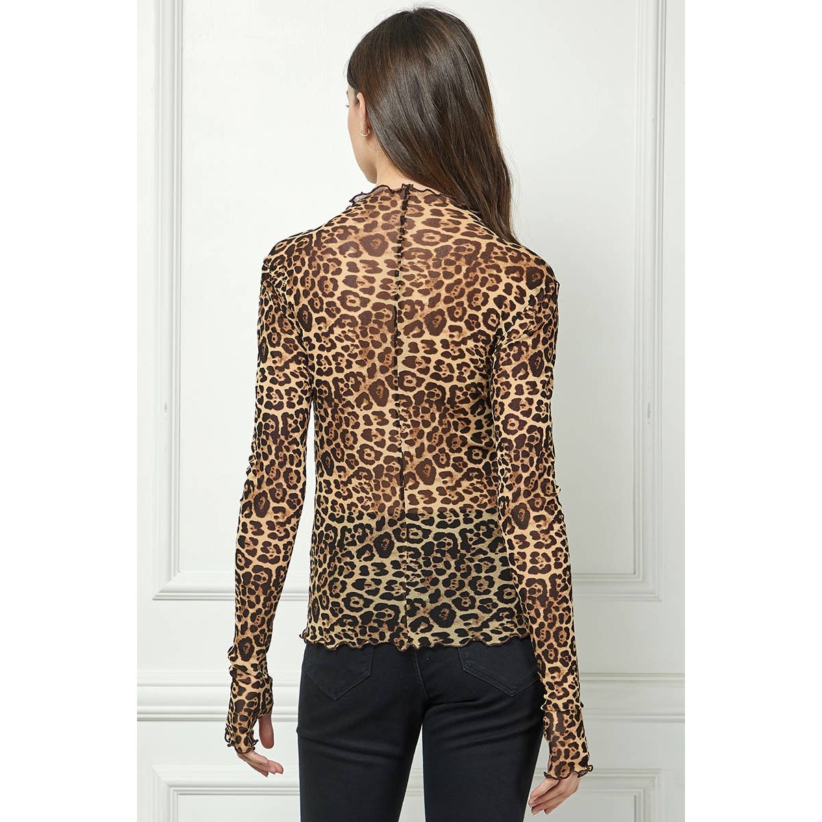 Veveret – Blusa - Mulher por atacado – Top Transparente de Renda com Manga Comprida20