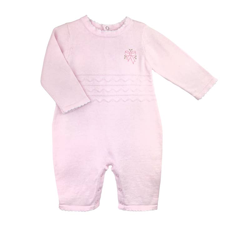 Bow Lightweight Knit Longall for wholesale by Petit Ami & Zubels