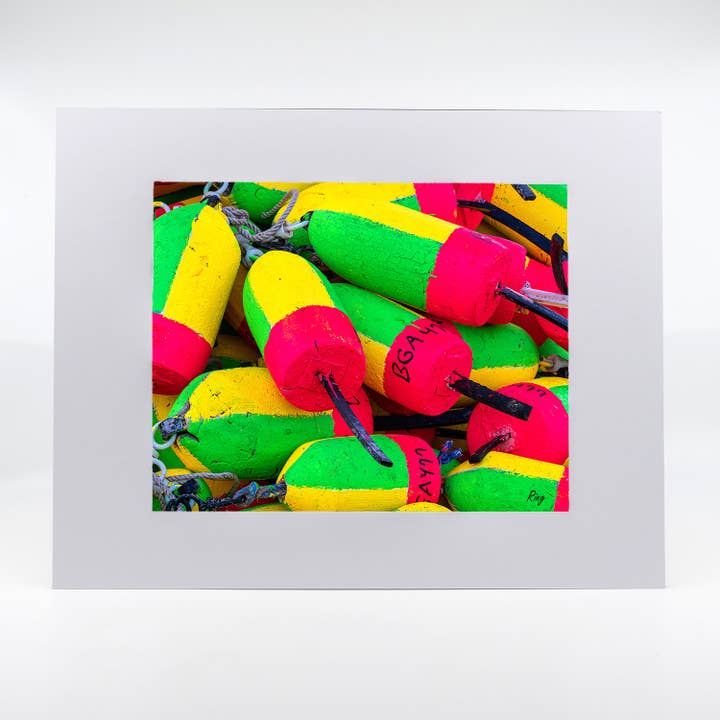 Artwork-Lobster Buoys for wholesale by Mike Ring Photography