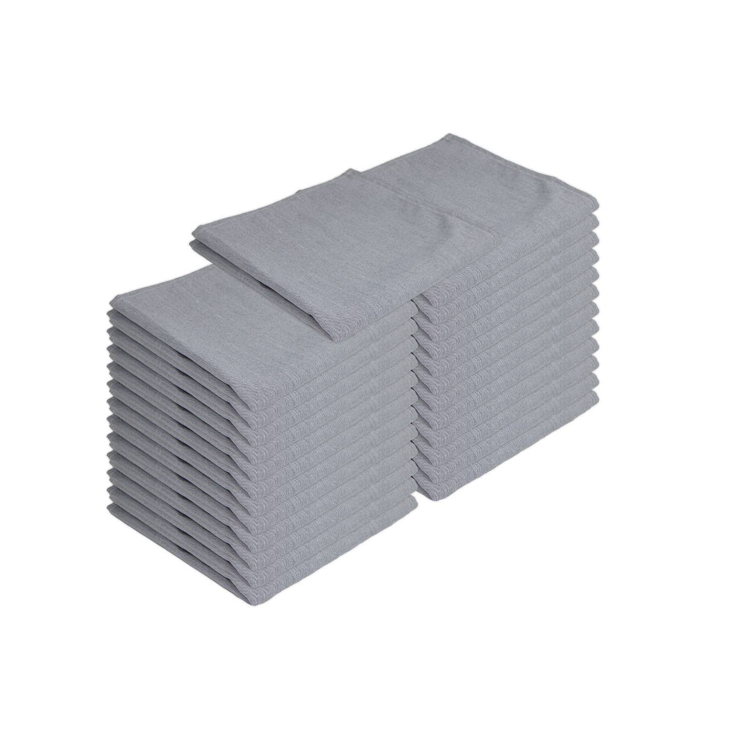 Arkwright Home - Wholesale Dinner & Cloth Napkin - 25 Pack of Poly Spun Solid Cloth Dinner Napkins - 20 x 20 in12