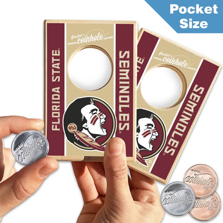 Florida State University POCKET Coinhole® for wholesale by Coinhole