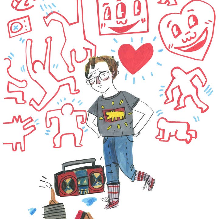 Dick Vincent Illustrations - Wholesale Art Print - Keith Haring Print