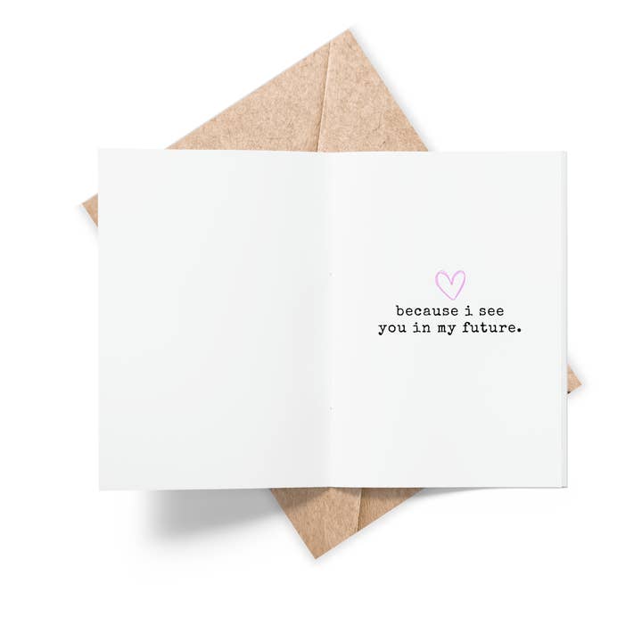 Jolly Rae - Wholesale Love Card - Are you a time traveler? Because I see you in my future2