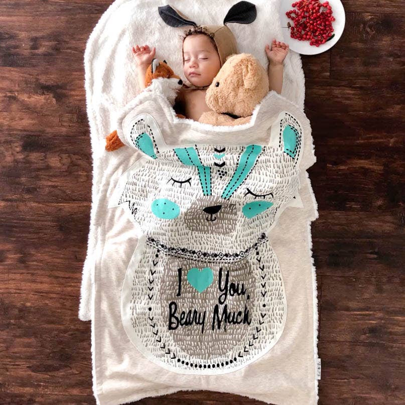 Lil Be - Wholesale Bedding Blanket - Kids & Baby - Character Berry the Bear Baby Blanket3