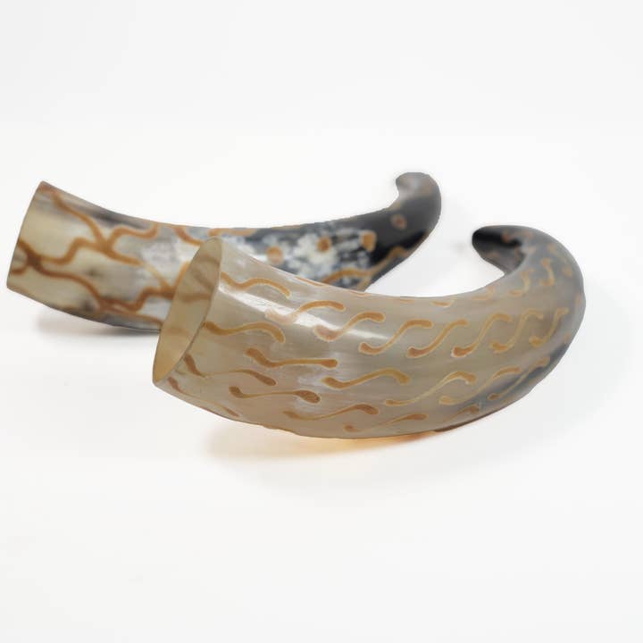 Viking Drinking Horn with wooden stand for wholesale by OnlyViking