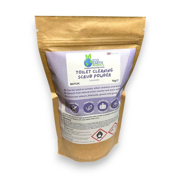 Eco Earth Market - Wholesale Toilet Cleaner - Lavender Toilet Cleaning Scrub Powder 1kg0