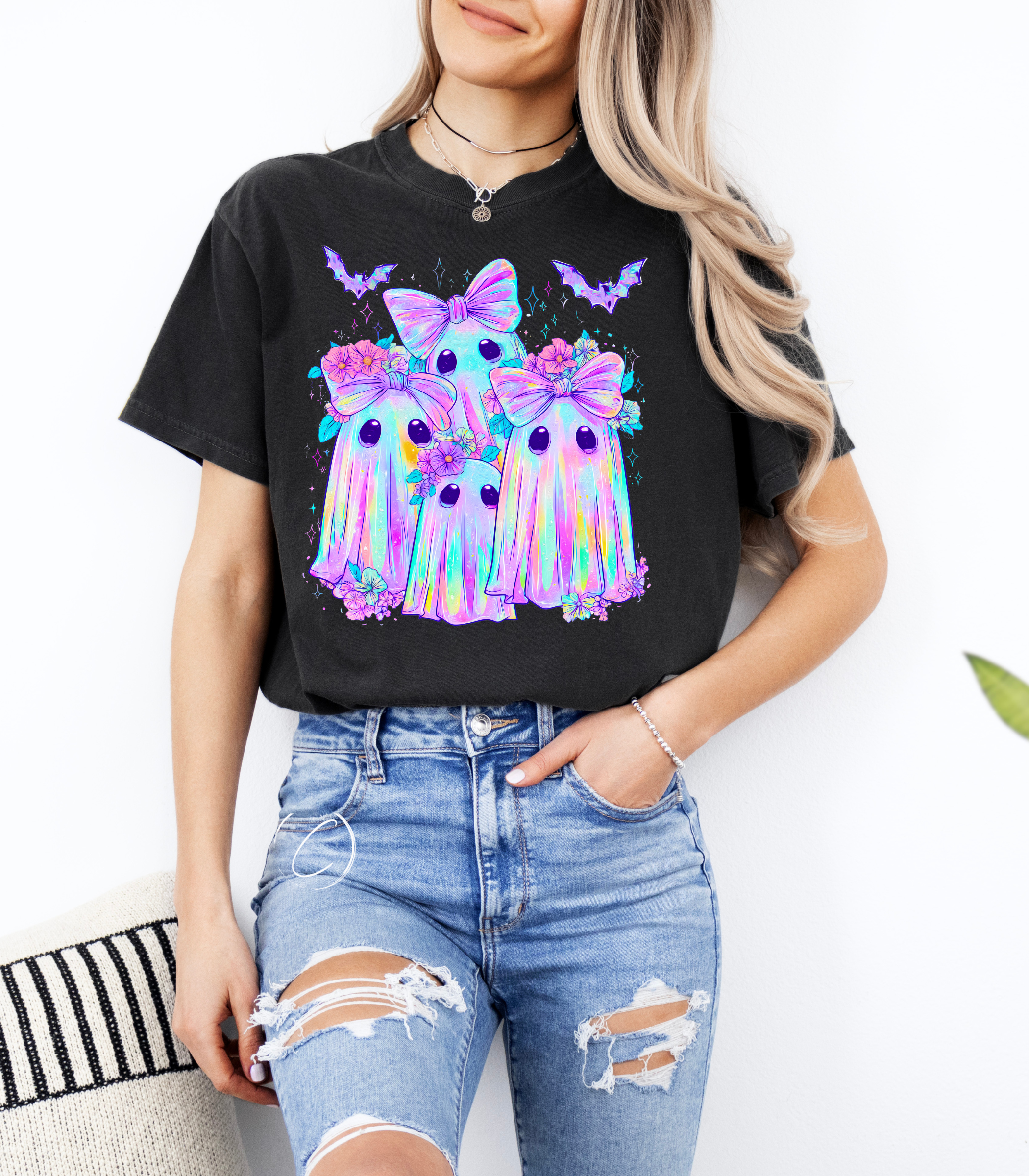 CMD Wholesale - Wholesale T-Shirt (Graphic) - Unisex - Iridescent Ghosts Graphic Tee1