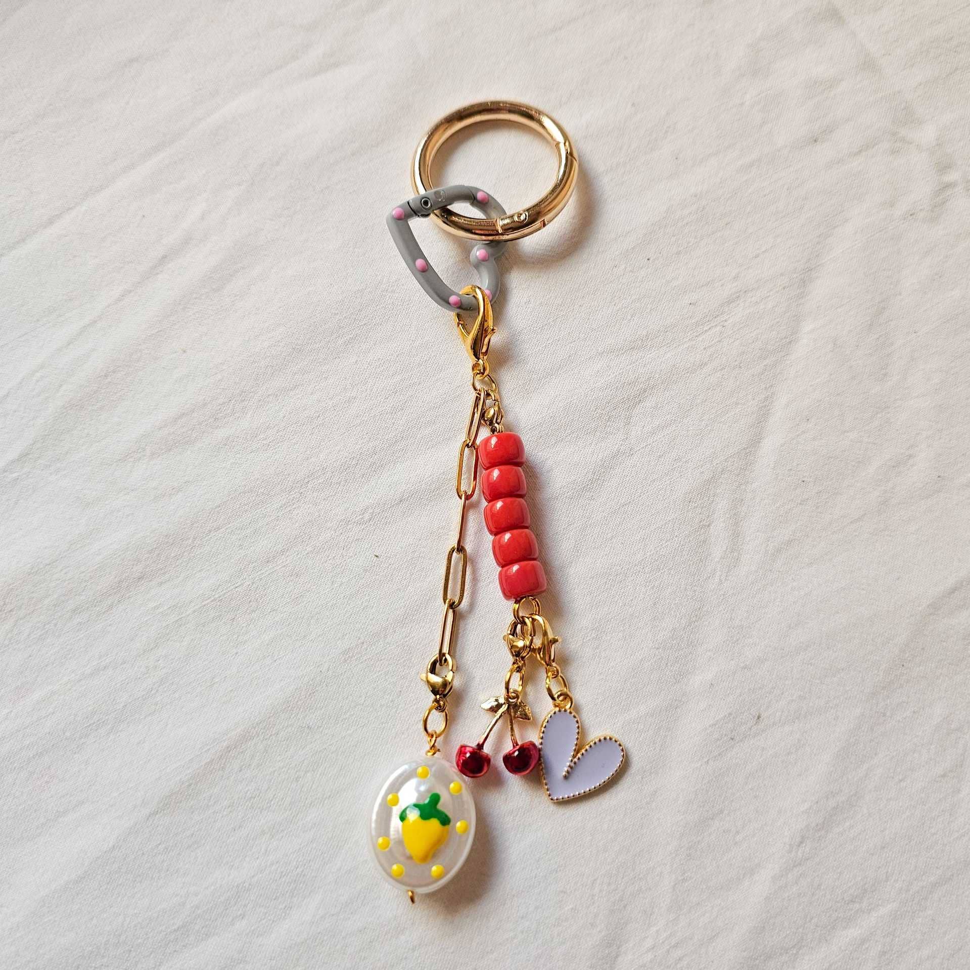 MKS America - Wholesale Keychain - Women's - Bohemia Acrylic link & Beads Chain Bag Charm Keychain18