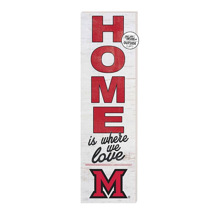 10x35 enOutdoor Enseigne HOME Life Miami de l'Ohio Redhawks pour la vente par KH Sports Fan