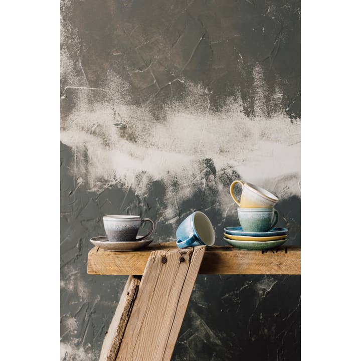 Danica Outlet Store - Wholesale Coffee/Tea Cup - Heirloom Mineral Espresso Cups and Saucers Set of 4