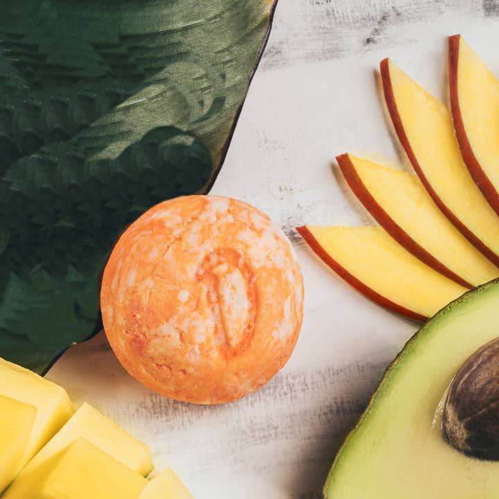 Duschkind GmbH - Wholesale Shampoo Puck/Solid Shampoo - Duschkind solid shampoo mango avocado with avocado oil organic2