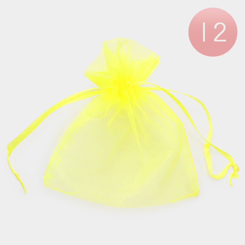 Sensibling Corp. - Vente Pochette cadeau - 12PCS - 4 X 5 Sacs Cadeaux en Organza avec Ruban7