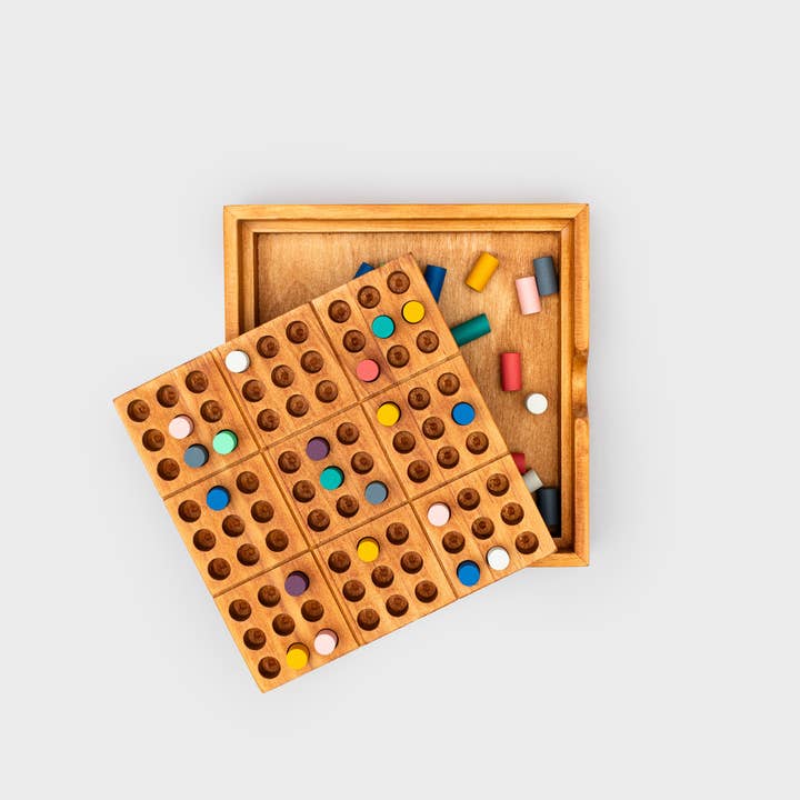 SUCK UK Ltd - USA - Wholesale Board Game - Mindful Wooden Sudoku Game