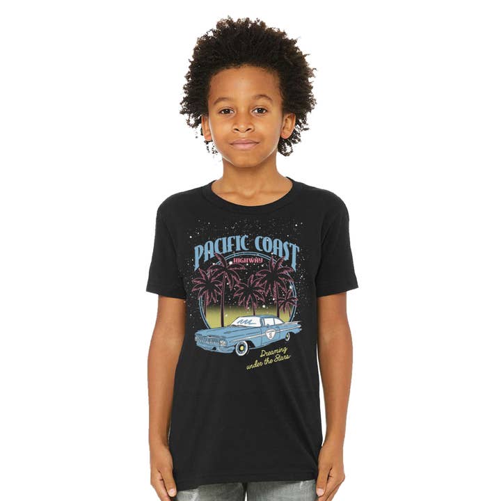 Port 213 - Wholesale Screen Printed T-Shirt - Kids - Kids Pacific Coast T-shirt-Girls Boys