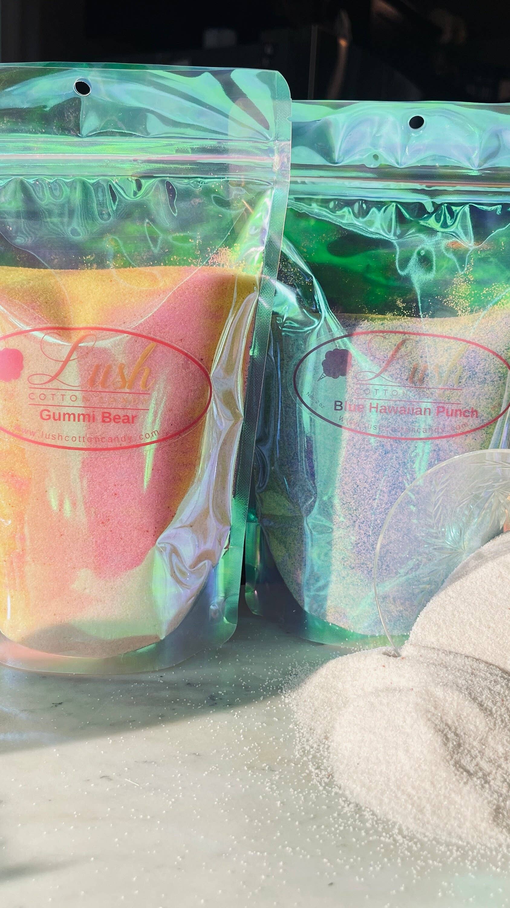 Lush Cotton Candy - Vente Barbes à papa - Nouveau** Sucre à barbe à papa Sugar Gourmet... à préparer2